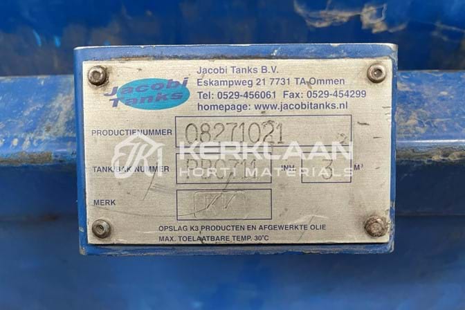 Brandstoftank 3000 liter incl. opvangbak