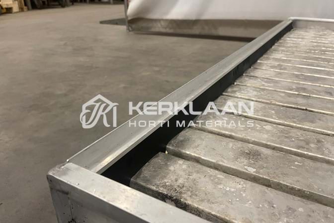 Aluminum mobile container with aluminium ebb and flow bottom