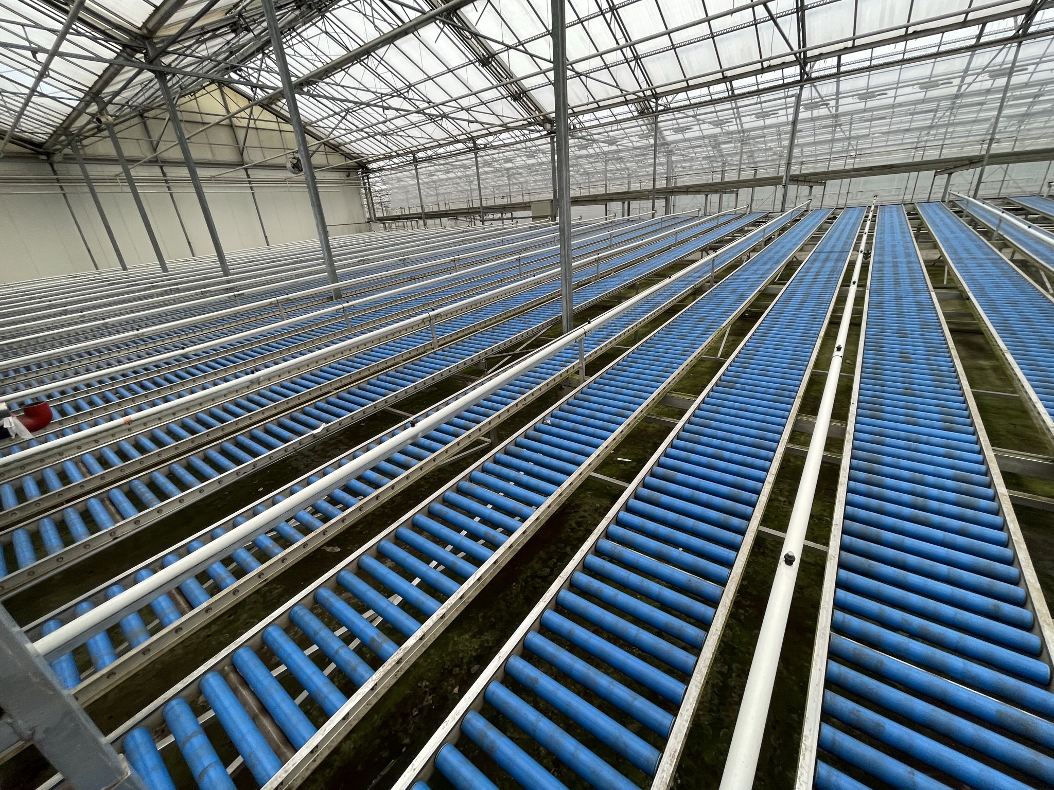 Rollenbaan afleversysteem