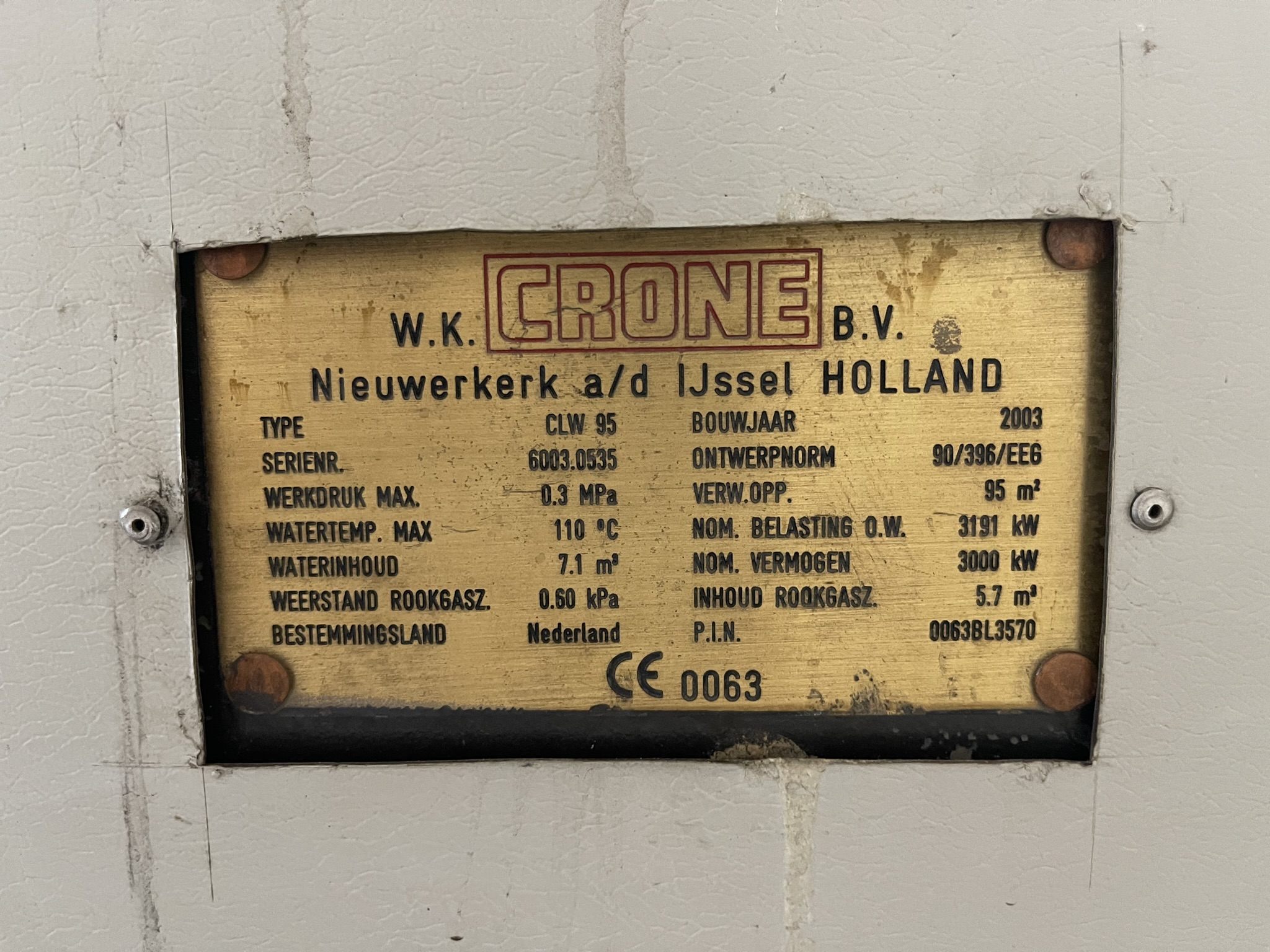 Complete Crone boiler installation