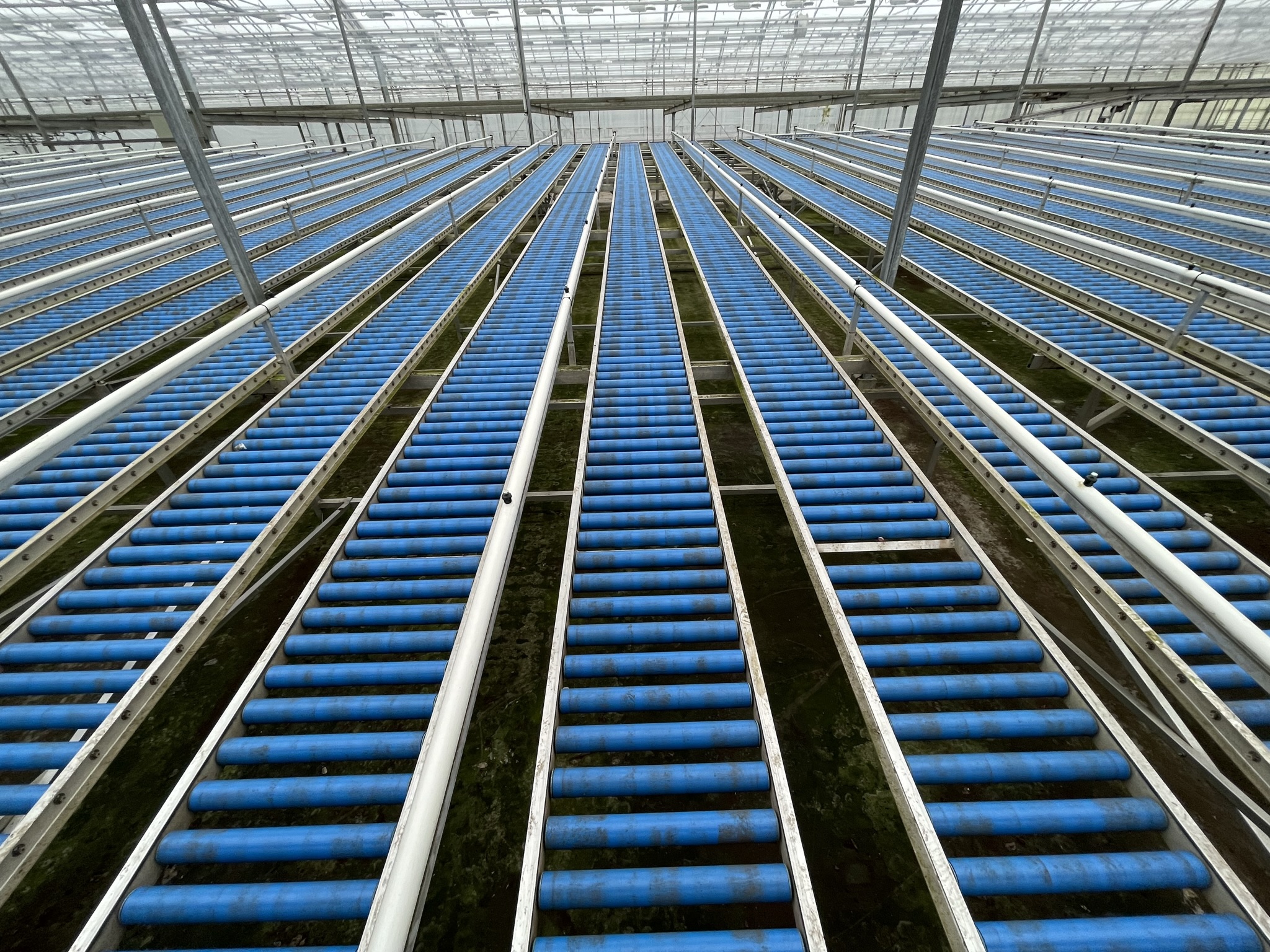 Rollenbaan afleversysteem