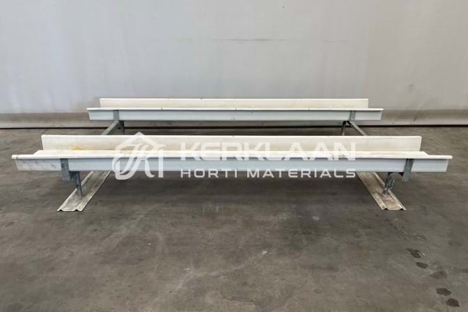 Cultivation system incl. cultivation gutter + ground supports