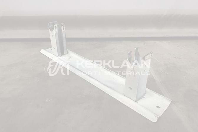 Pipe rail supports clamped 120 mm