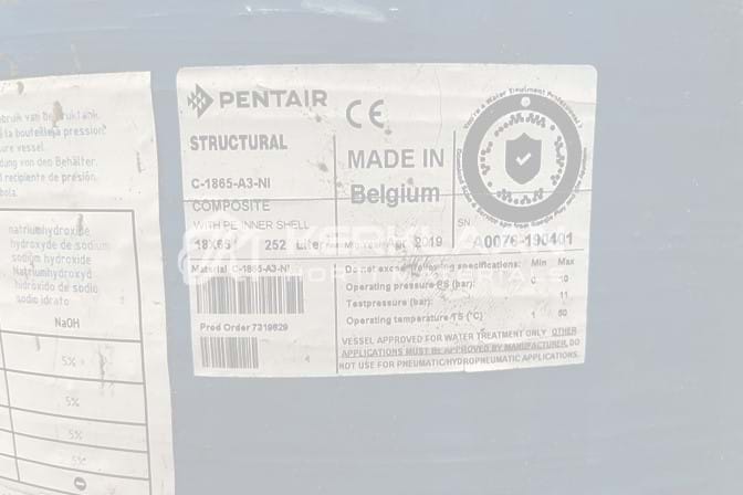 Pentair pressure vessels