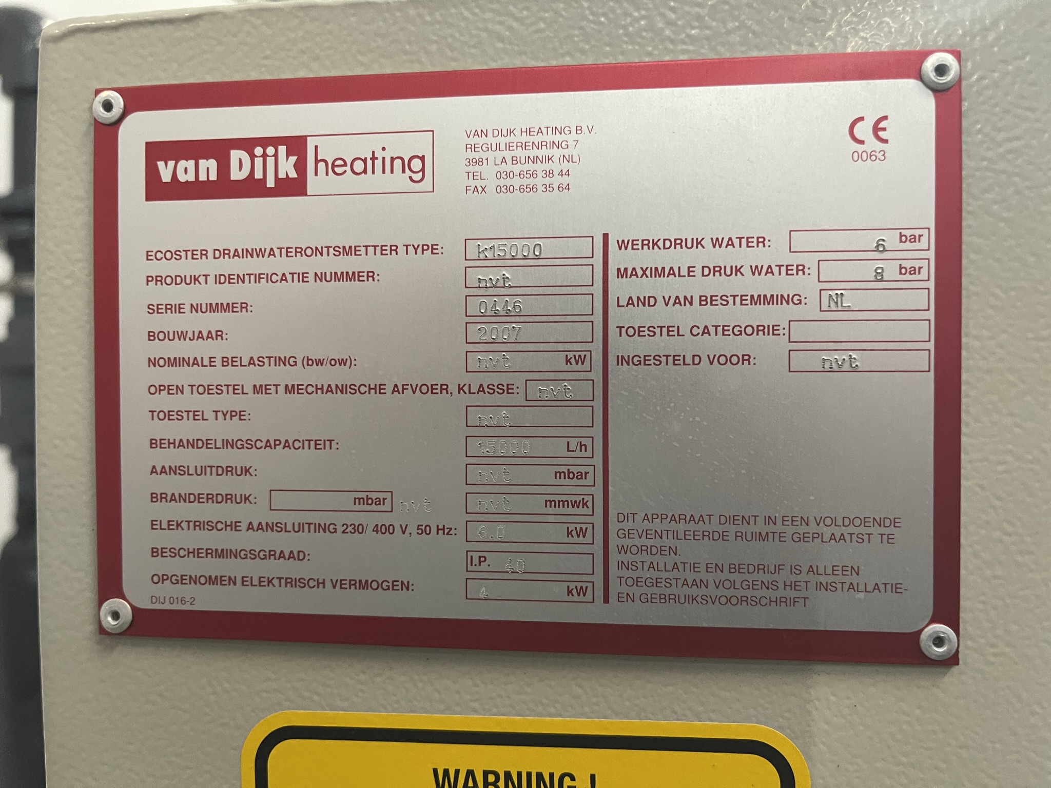 Ecoster drainwaterontsmetter