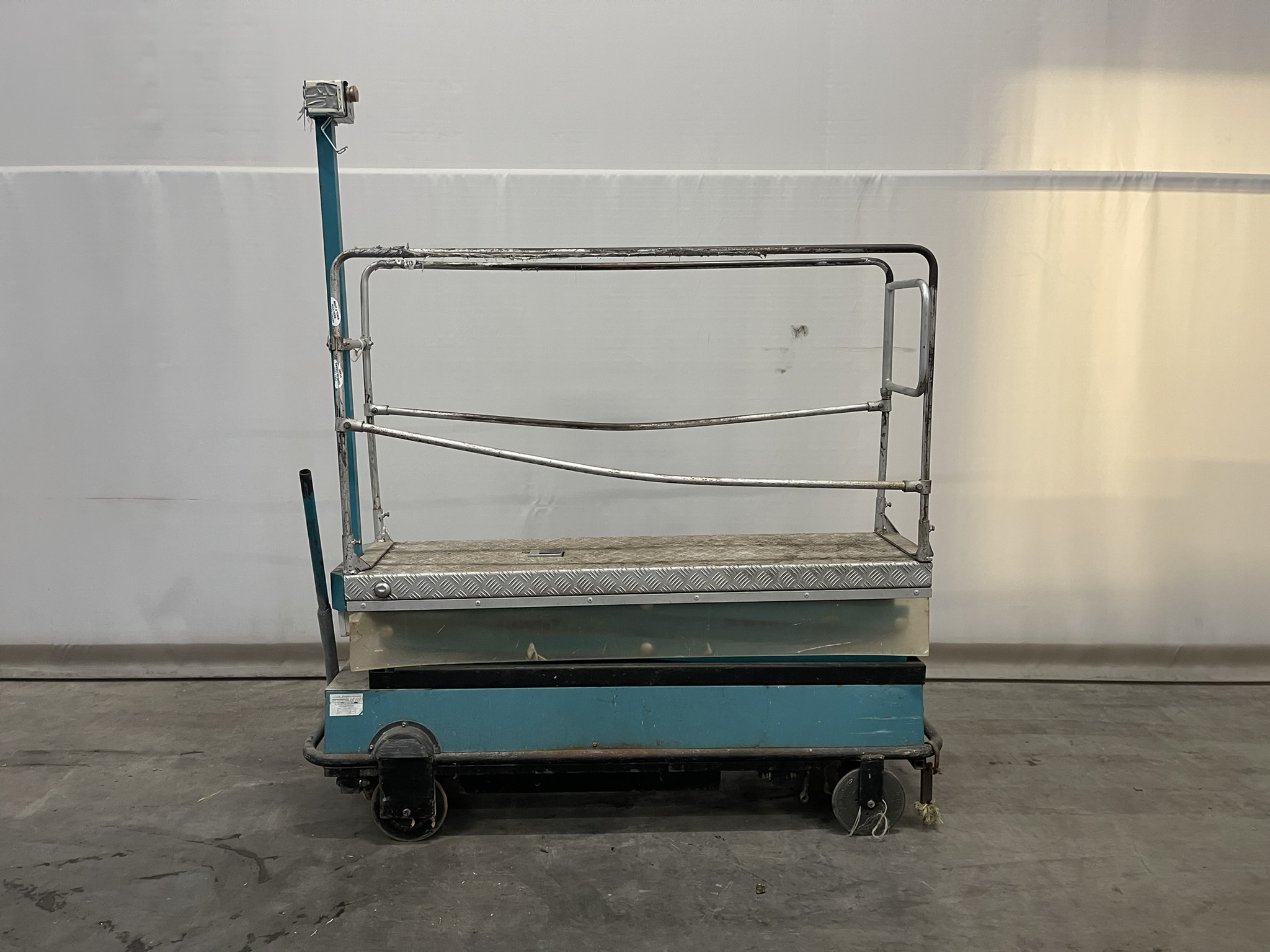 Pipe rail aerial work platform