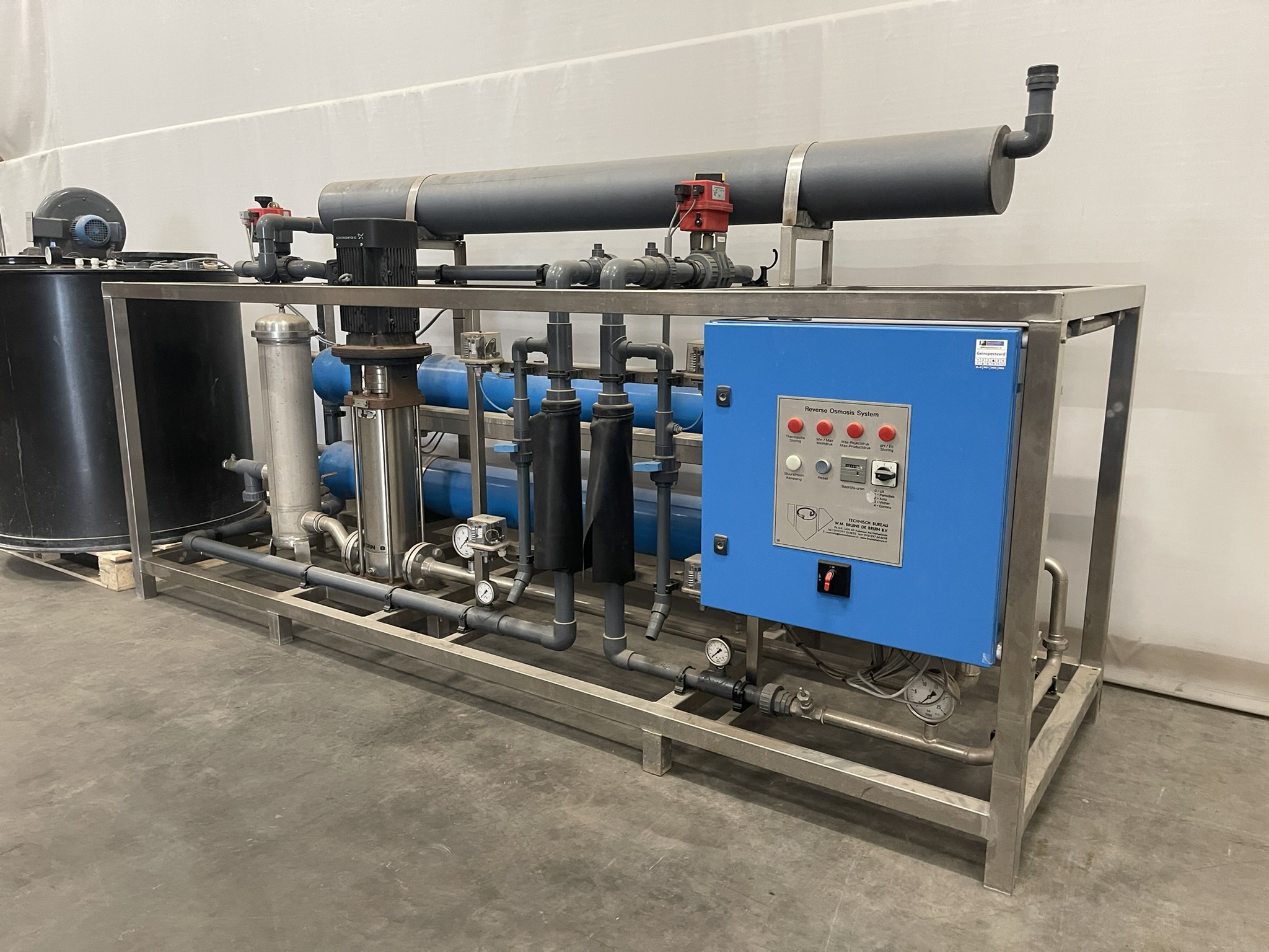 Bruine de Bruin omgekeerde osmose installatie