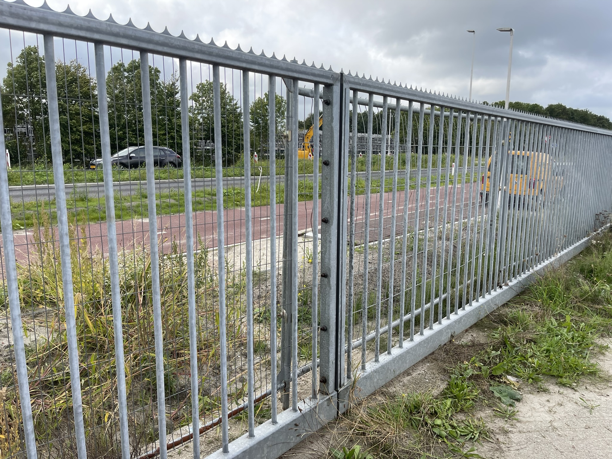 Double sliding gate 34,500 mm