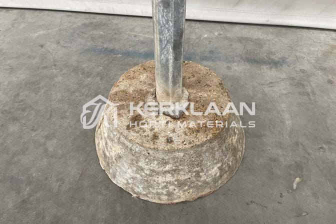 Support posts for roll container system